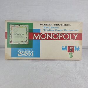 Vintage 1961 Monopoly Board Game Parker Brothers Complete Long Box Excellent